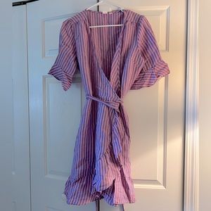 Purple & Pink Gap Wrap Dress